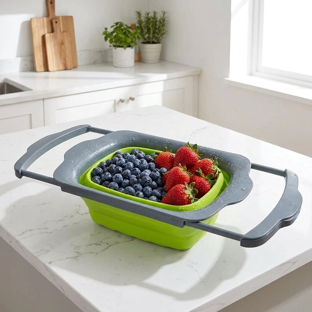 7QT Expandable Over-the-Sink Colander