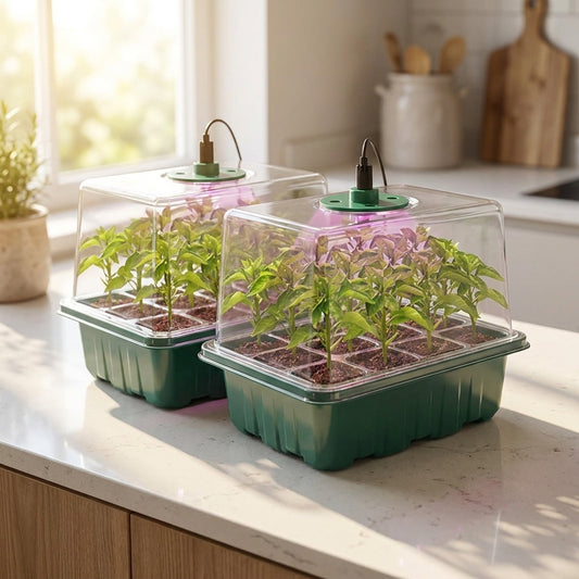 Indoor Seed Starting Kit with LED Grow Lights