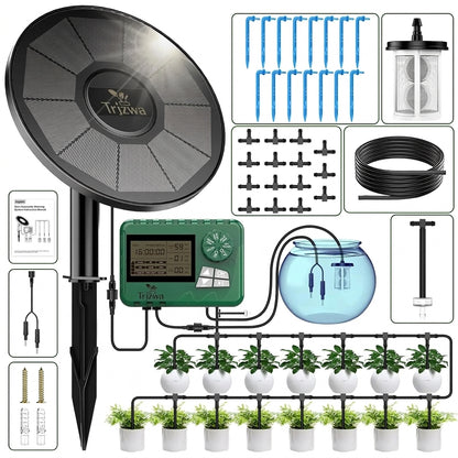 Solar Drip Irrigation System for Potted Plants