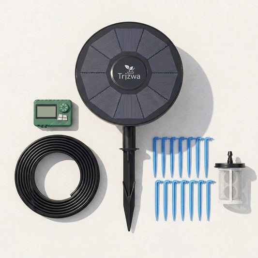 Solar Drip Irrigation System for Potted Plants